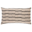 Schumacher Black 22" x 14" Lines Pillow