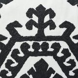 Schumacher Omar Embroidery Black 18" x 18" Pillow