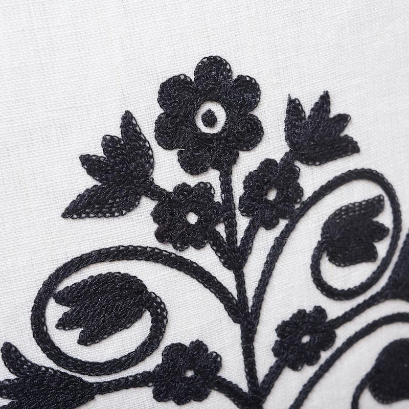 Schumacher Talitha Blackwork 18" x 18" Pillow