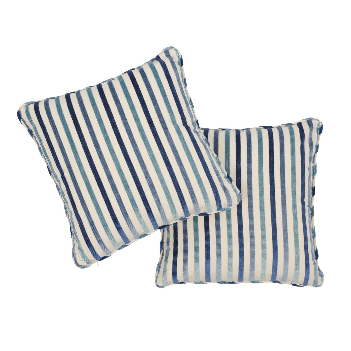 Schumacher Blue 20" x 20" Le Matelot Pillow