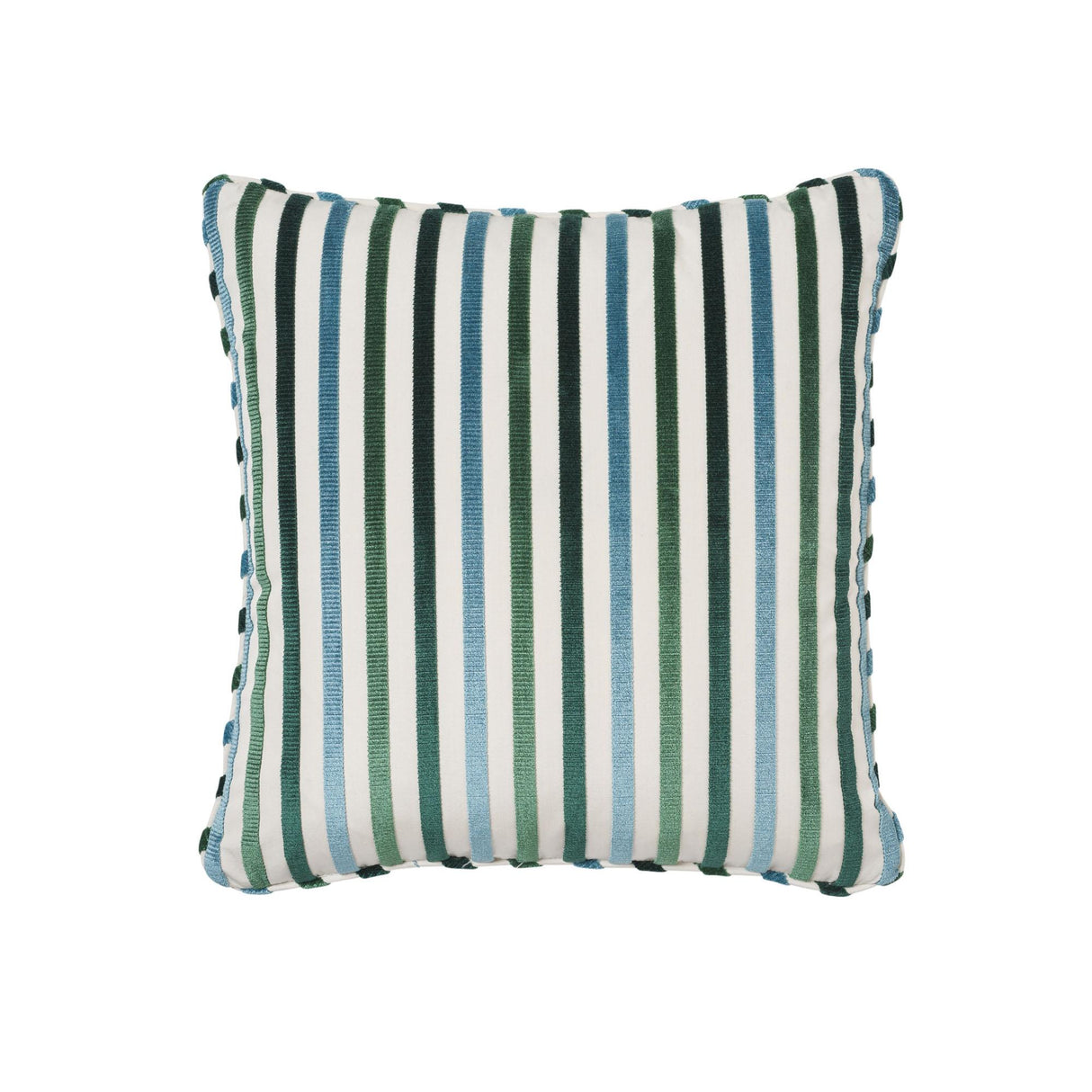 Schumacher Peacock 20" x 20" Le Matelot Pillow