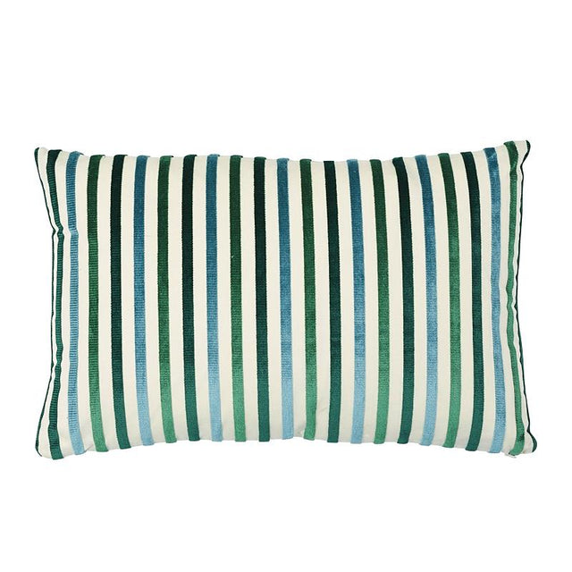 Schumacher Peacock 22" x 14" Le Matelot Pillow