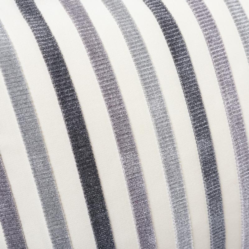 Schumacher Le Matelot Charcoal 20" x 12" Pillow