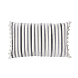 Schumacher Charcoal 20" x 12" Le Matelot Pillow