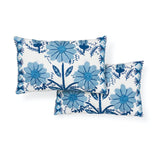 Schumacher Sky 15" x 9" Marguerite Embroidery Pillow A