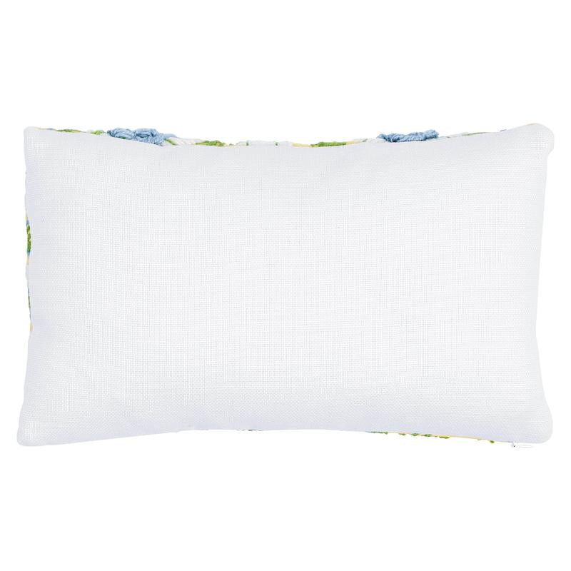 Schumacher Buttercup 15" x 9" Marguerite Embroidery Pillow B