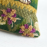 Schumacher Document 16" x 11" Gerry Embroidery Pillow A