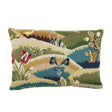 Schumacher Document 16" x 11" Gerry Embroidery Pillow B