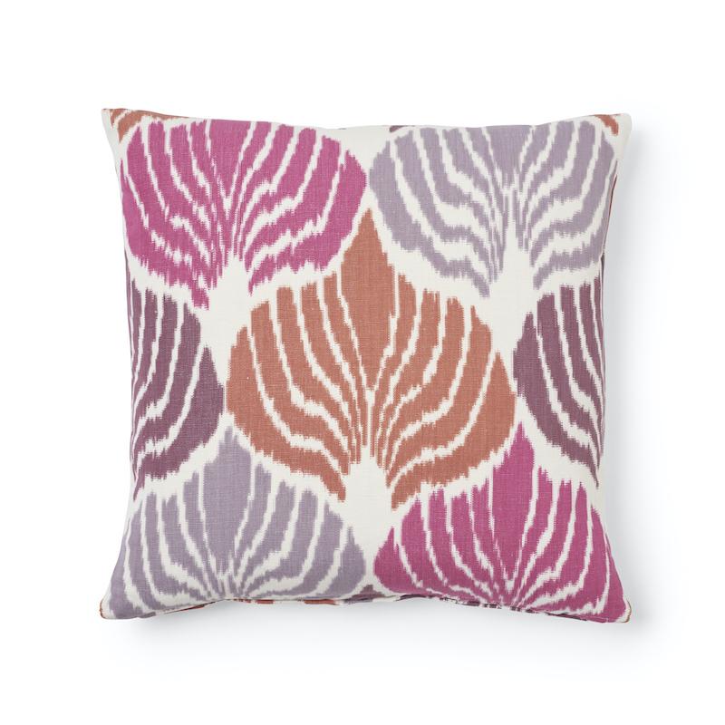 Schumacher Berry 18" x 18" Kimono Ikat Pillow
