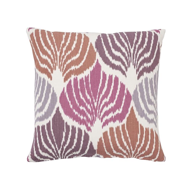 Schumacher Berry 18" x 18" Kimono Ikat Pillow