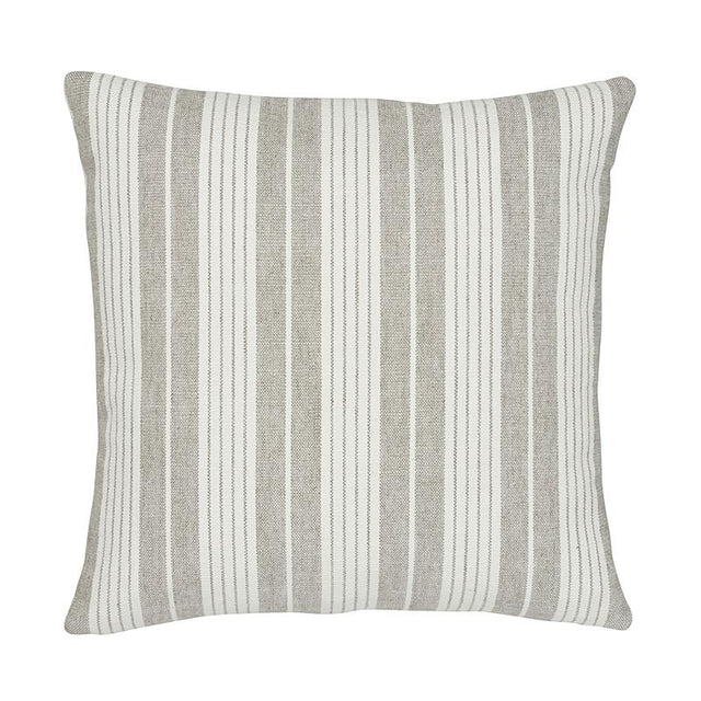 Schumacher Horst Stripe Grisaille 20" x 20" Pillow