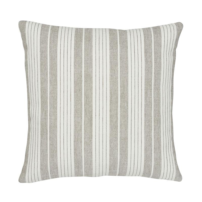 Schumacher Horst Stripe Grisaille 20" x 20" Pillow