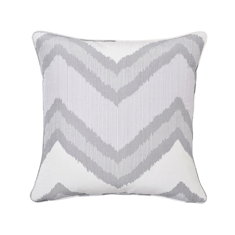 Schumacher Lilac 20" x 20" Chevron Ikat Pillow