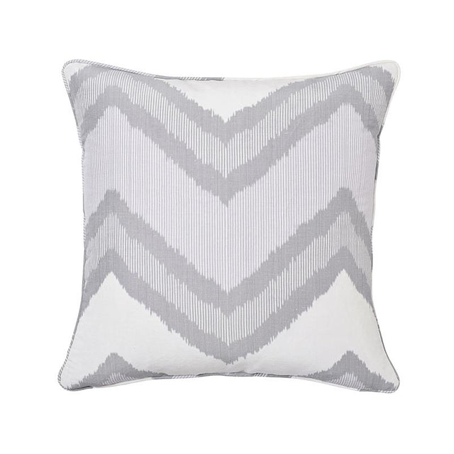 Schumacher Lilac 20" x 20" Chevron Ikat Pillow