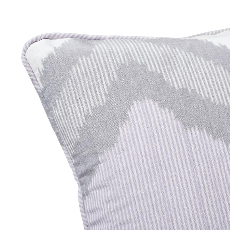 Schumacher Lilac 20" x 20" Chevron Ikat Pillow