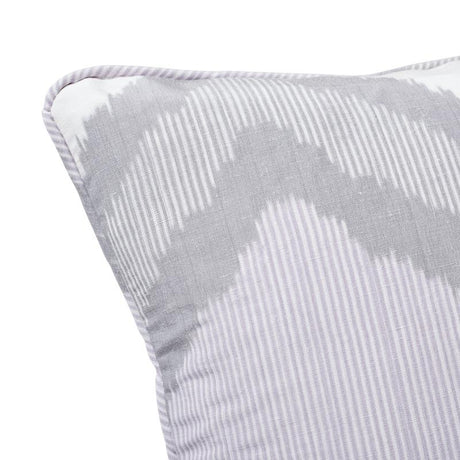 Schumacher Lilac 20" x 20" Chevron Ikat Pillow