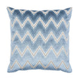 Schumacher Mineral 22" x 22" Chevron Velvet Pillow