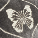 Schumacher Papillon Velvet Pewter 18" x 18" Pillow