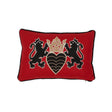 Schumacher Black & Gold 16" x 11" Lionheart Applique Pillow