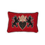 Schumacher Black & Gold 16" x 11" Lionheart Applique Pillow