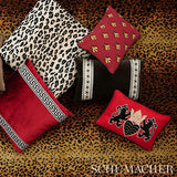 Schumacher Lionheart Applique Black & Gold 16" x 11" Pillow