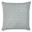 Schumacher Mineral & White 22" x 22" Ming Fret Velvet Pillow