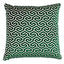 Schumacher Emerald 22" x 22" Ming Fret Velvet Pillow