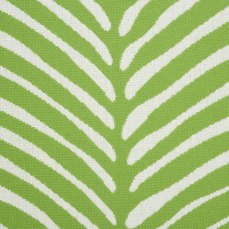 Schumacher Leaf 16" x 16" Zebra Palm Indoor/Outdoor Pillow