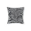 Schumacher Black 16" x 16" Zebra Palm Indoor/Outdoor Pillow