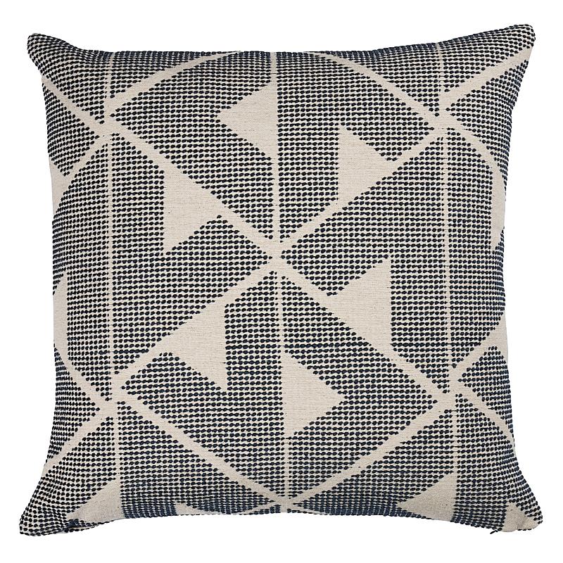 Schumacher Sierra Indigo 22" x 22" Pillow
