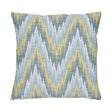 Schumacher Pool 20" x 20" Ibiza Flamestitch Pillow
