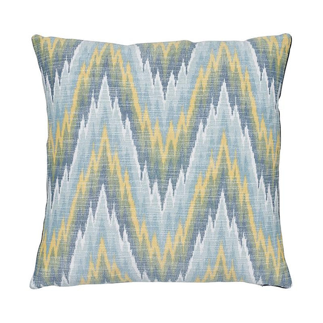 Schumacher Pool 20" x 20" Ibiza Flamestitch Pillow