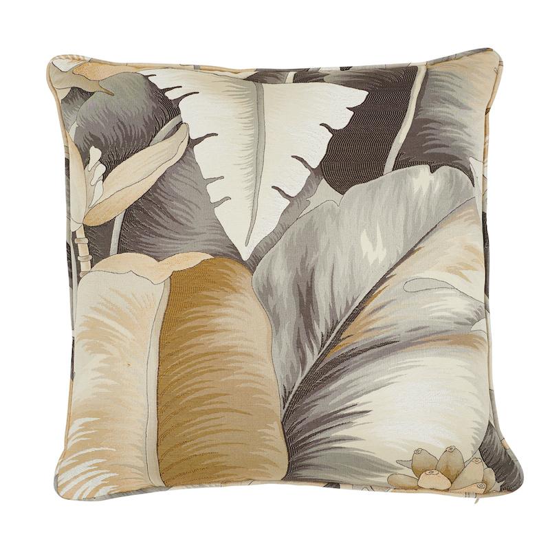 Schumacher Bronze 20" x 20" Botanico Pillow