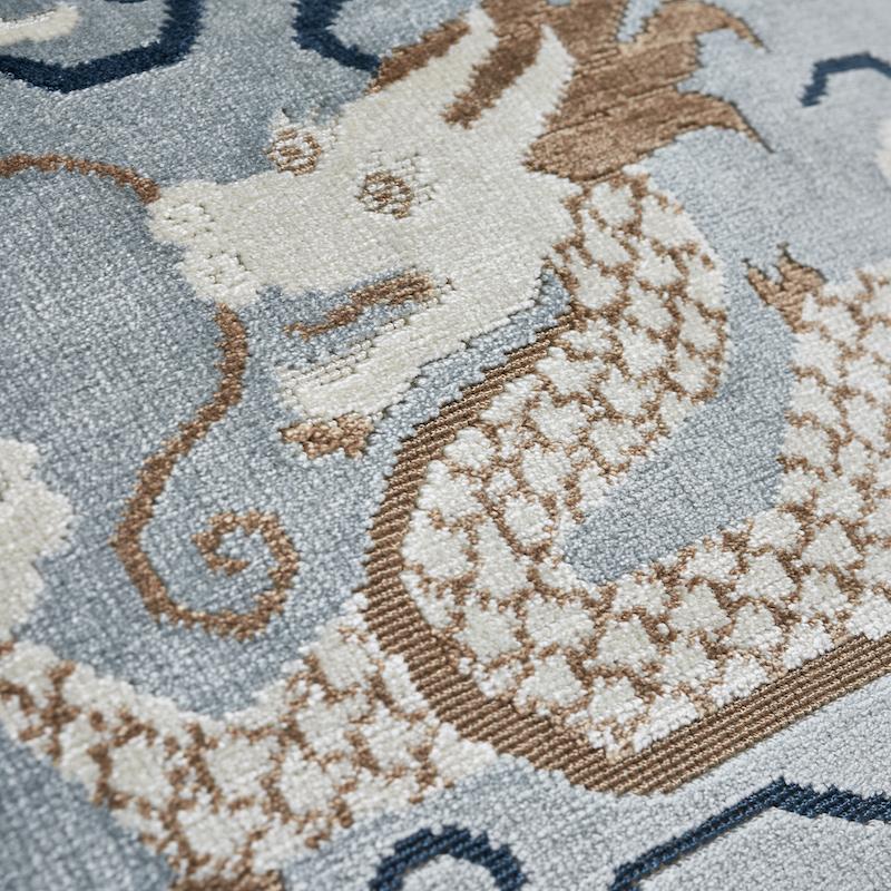 Schumacher Bixi Velvet Celestine 18" x 18" Pillow