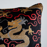 Schumacher Onyx 22" x 22" Bixi Velvet Pillow