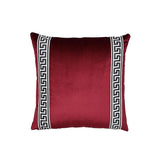Schumacher Port 18" x 18" Etienne Silk Greek Key Pillow