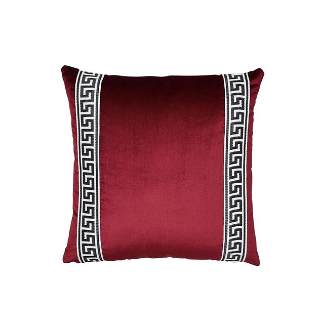 Schumacher Port 18" x 18" Etienne Silk Greek Key Pillow