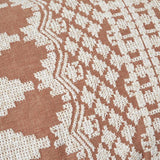 Schumacher Wentworth Embroidery Rust 24" x 12" Pillow