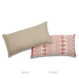 Schumacher Rose 24" x 12" Wentworth Embroidery Pillow