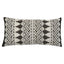 Schumacher Carbon 24" x 12" Wentworth Embroidery Pillow