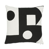 Schumacher Black 20" x 20" Binary Embroidery Pillow