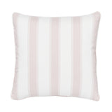 Schumacher Pink & White 18" x 18" Rafe Stripe Pillow