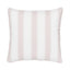 Schumacher Pink & White 18" x 18" Rafe Stripe Pillow
