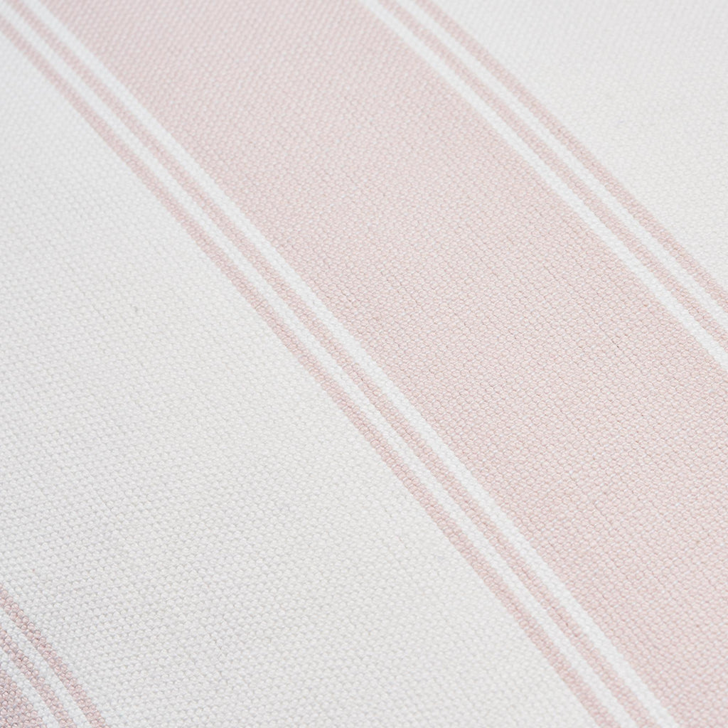 Schumacher Rafe Stripe Pink & White 18" x 18" Pillow