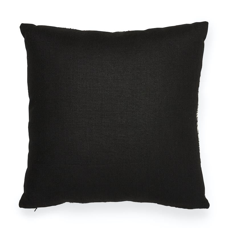 Schumacher Hendrix Embroidery Black 18" x 18" Pillow