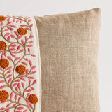 Schumacher Orange & Pink 16" x 11" Ashoka Pillow