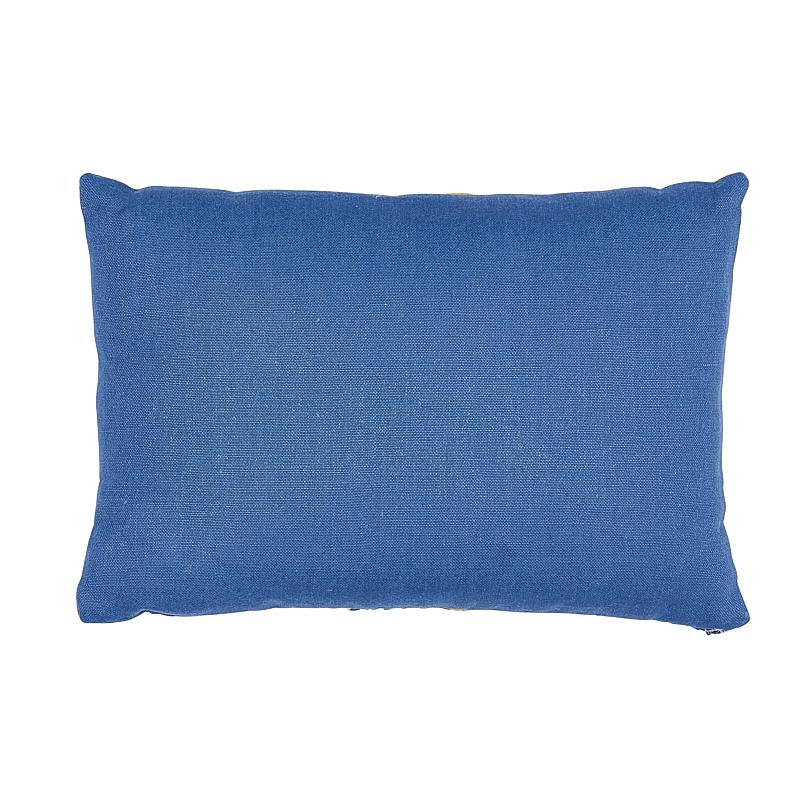 Schumacher Ashoka Citron & Blue 16" x 11" Pillow