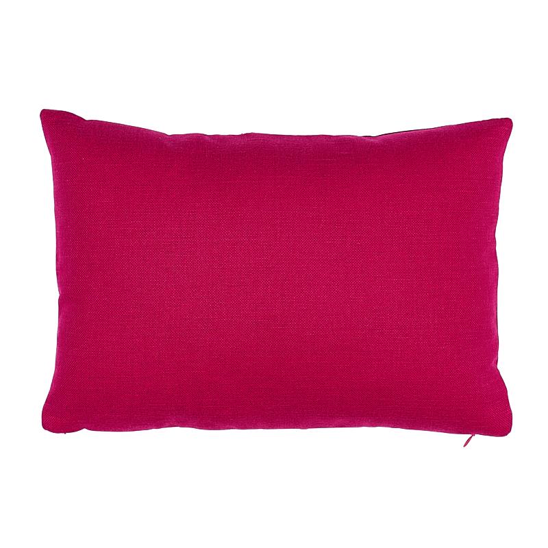 Schumacher Magenta & Leaf 16" x 11" Ashoka Pillow