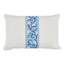 Schumacher Ivory & Blue 16" x 11" Ashoka Pillow