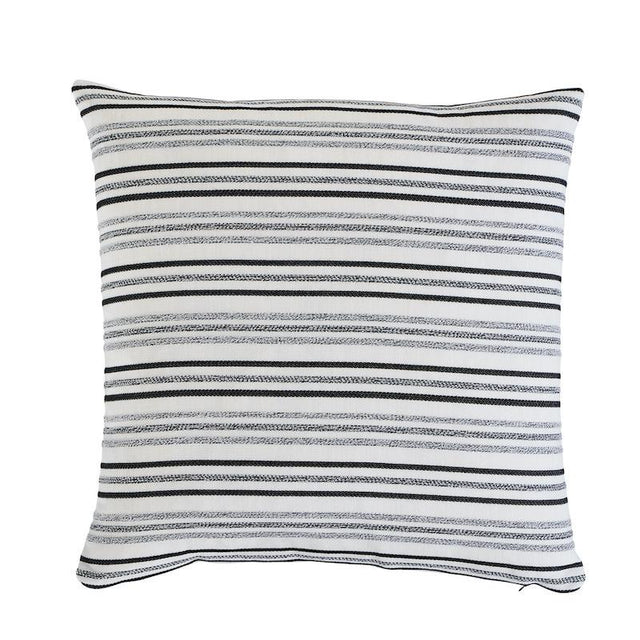 Schumacher Poplar Indoor/Outdoor Carbon 22" x 22" Pillow